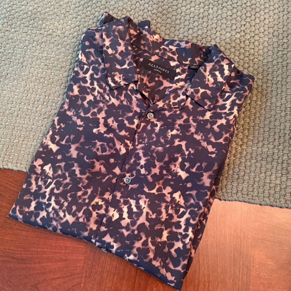 All Saints L/S Tortoiseshell Button-Down